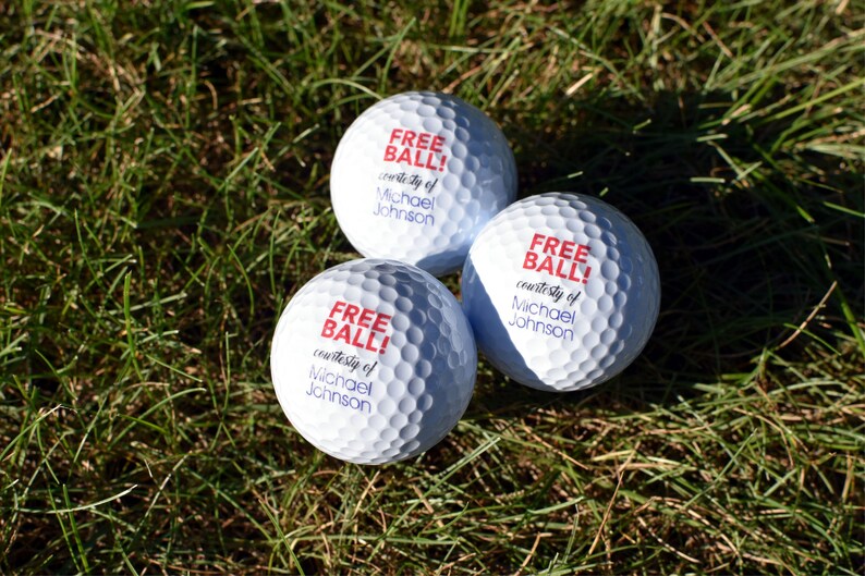 Free Ball Golf Gag Gift Funny Golf Balls Gift for the Etsy