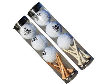 Personalized Golf Balls for Groomsman - Groomsman Golf - Golf Wedding - Wedding Golf Outing - Golf Tube