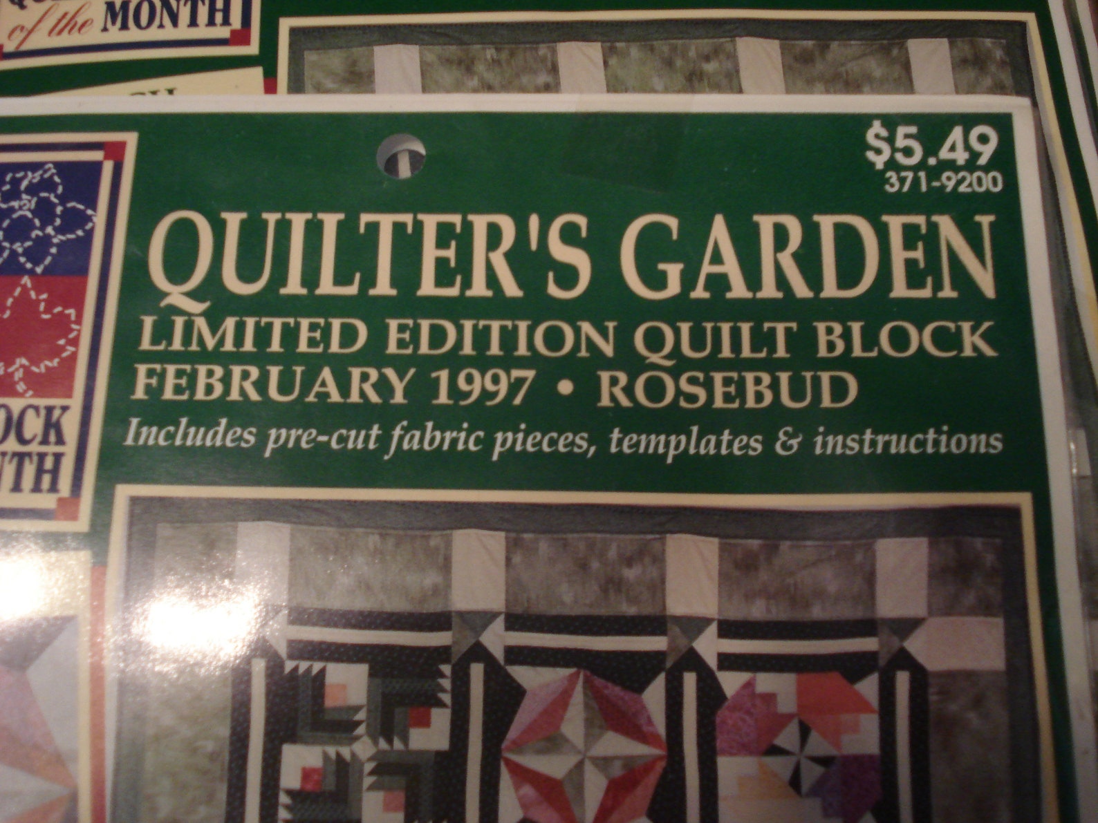 Quilt Block of the Month "quilters Garden" Series by Joann Fabrics - Etsy