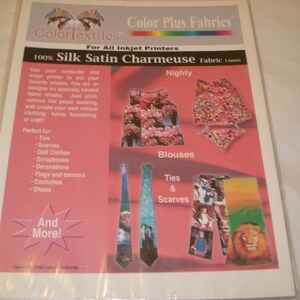 Colortextiles Color Plus Fabrics for all inkjet Printers