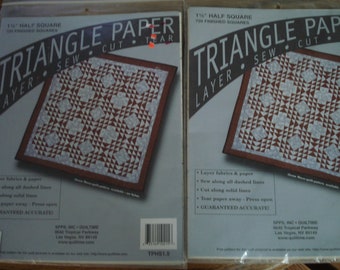1 1/2" Half Square Triangle paper