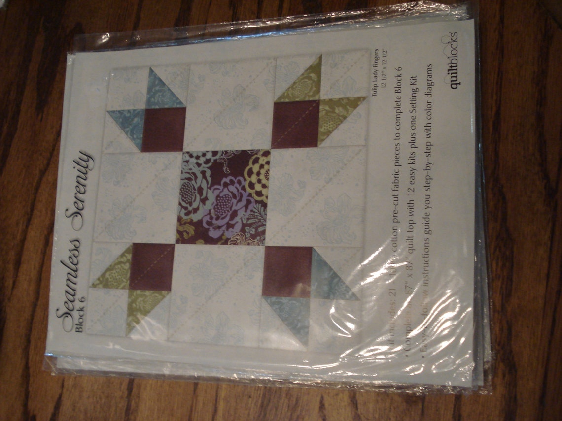 Joann Fabric Quilt Blocks of the Month Seamless Serenity Etsy