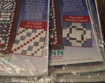 Joann Fabric's Quilt block of the Month - Patch in Time 1998
