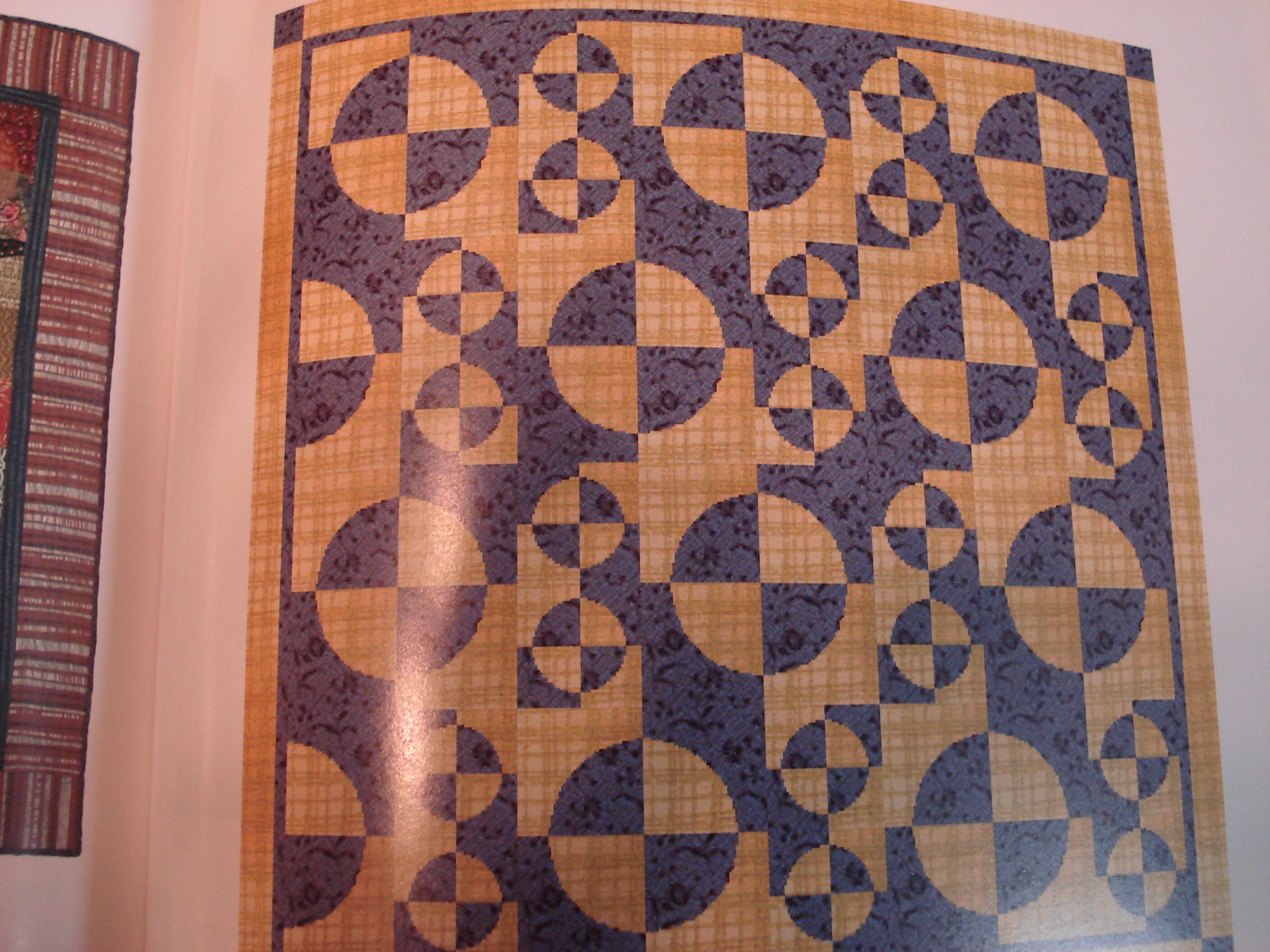 Elisa's Backporch Quick Curves Quilting Template - Clear Acrylic For 6" Quarter Circle Blocks, Includes Pattern - View #5