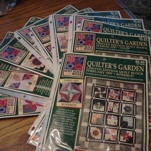 4 Blocs De Quilt JoAnn Fabrics Quilters Garden - Pré-coupés, Occasion Pour Patchwork