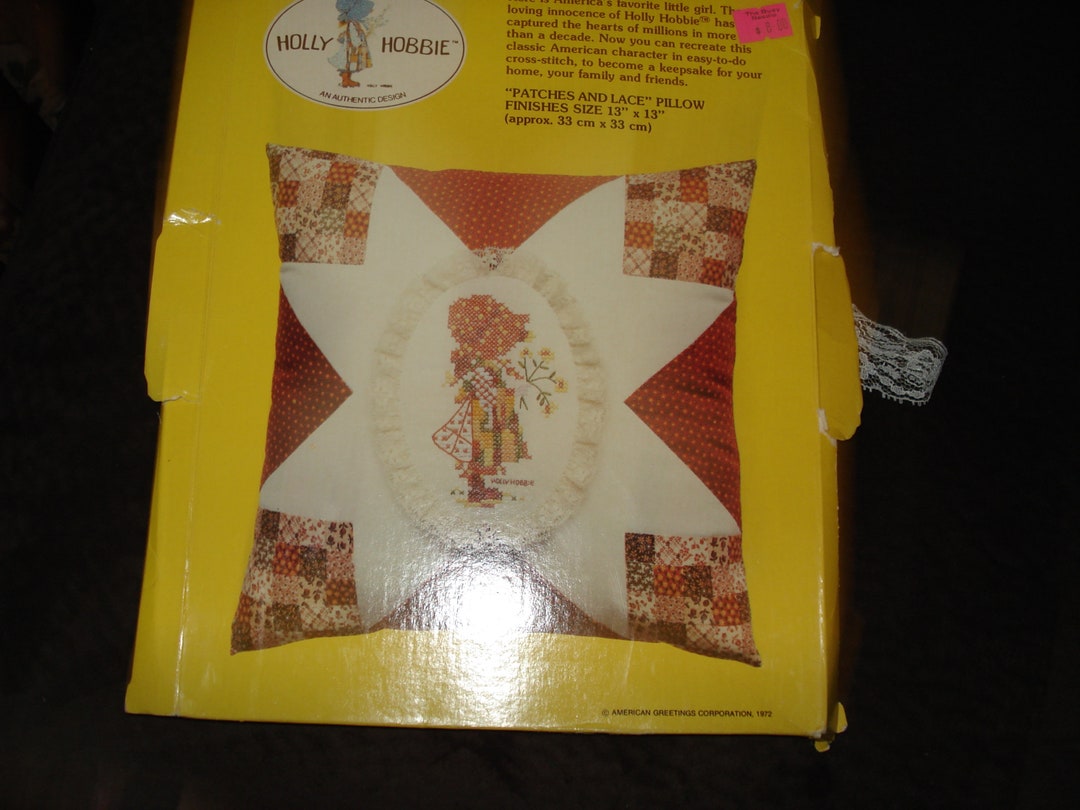 Crossstitch & Applique Pillow Kit by Paragon Needle Craft Holly Hobbie