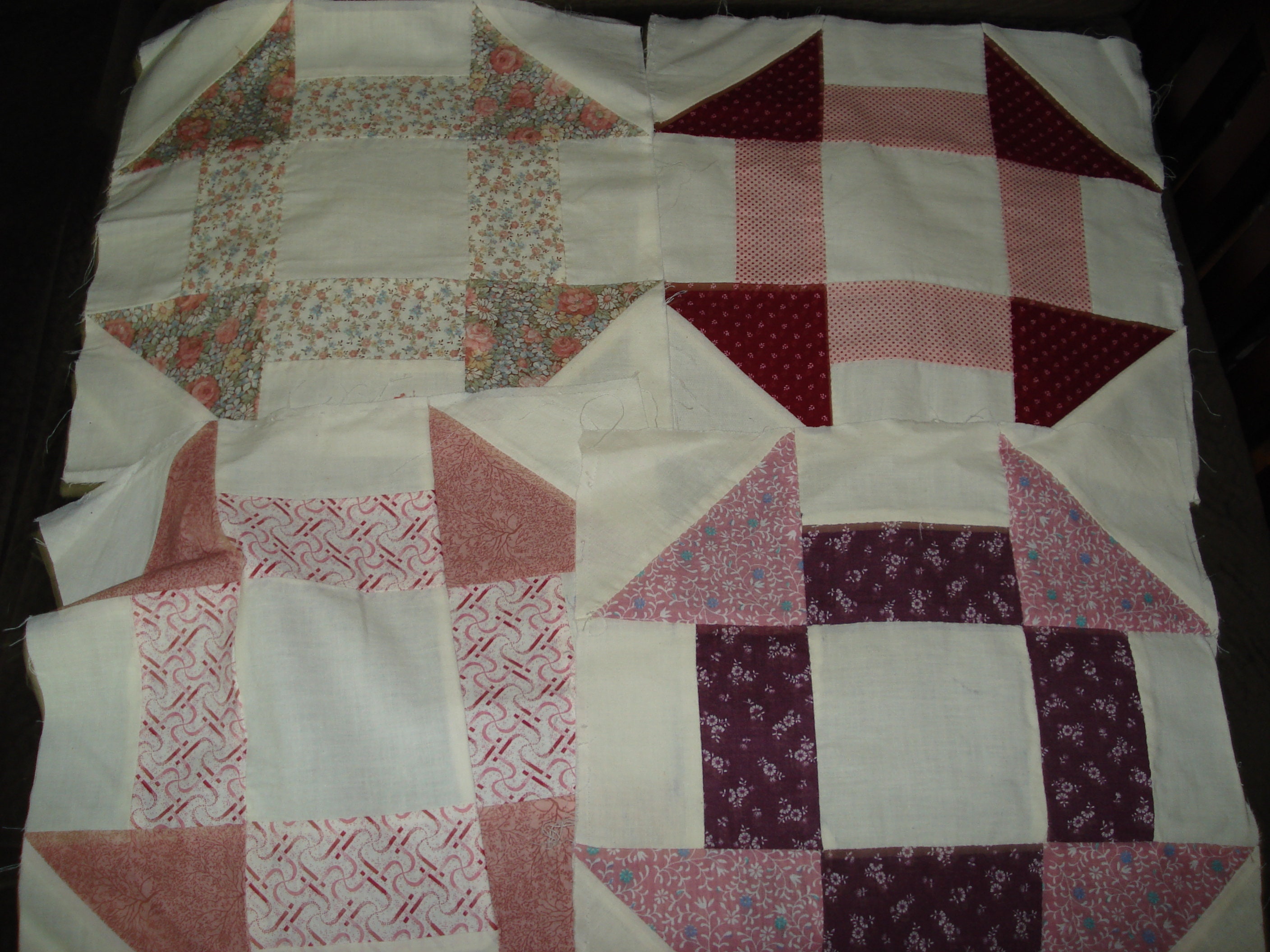 Vintage Quilt Blocks Churn Dash Pattern - Etsy