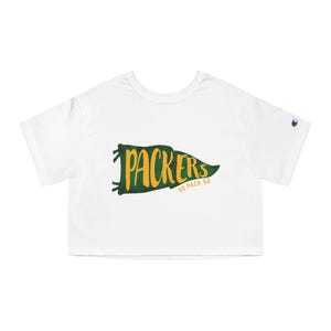 Packers Champion Women&#39;s Heritage Cropped T-Shirt