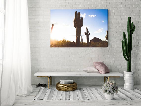 Cactus Cavas 20x30 Bedroom Office Desert Modern Decor