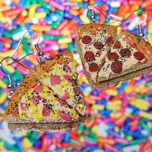 Pizza slice earrings