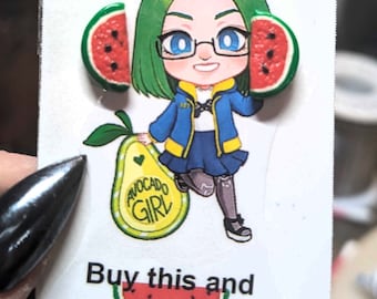 Wassermelone Ohrstecker