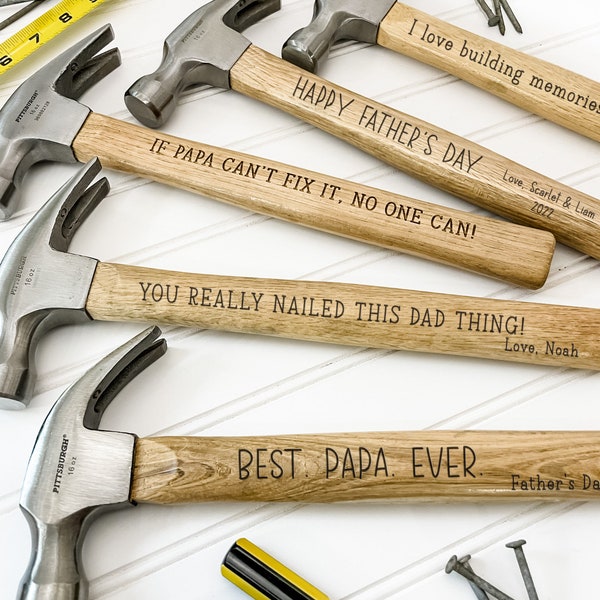 Personalized Hammer, Engraved Hammer, Fathers Day Gift from Son, Personalized Gifts for Dad,