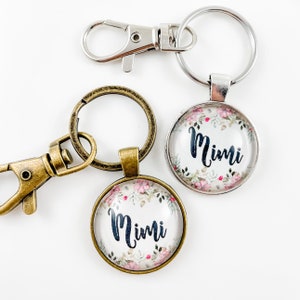Personalized Grandma Keychain, Mimi Keychain, Name Keychain, Mimi Gifts, Mothers Day Gifts for Grandma,