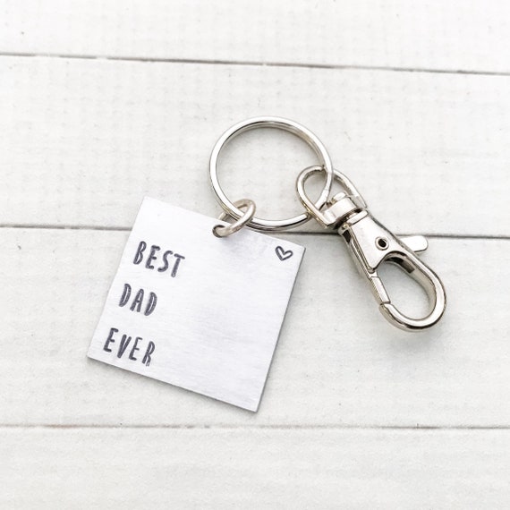 best dad ever keychain