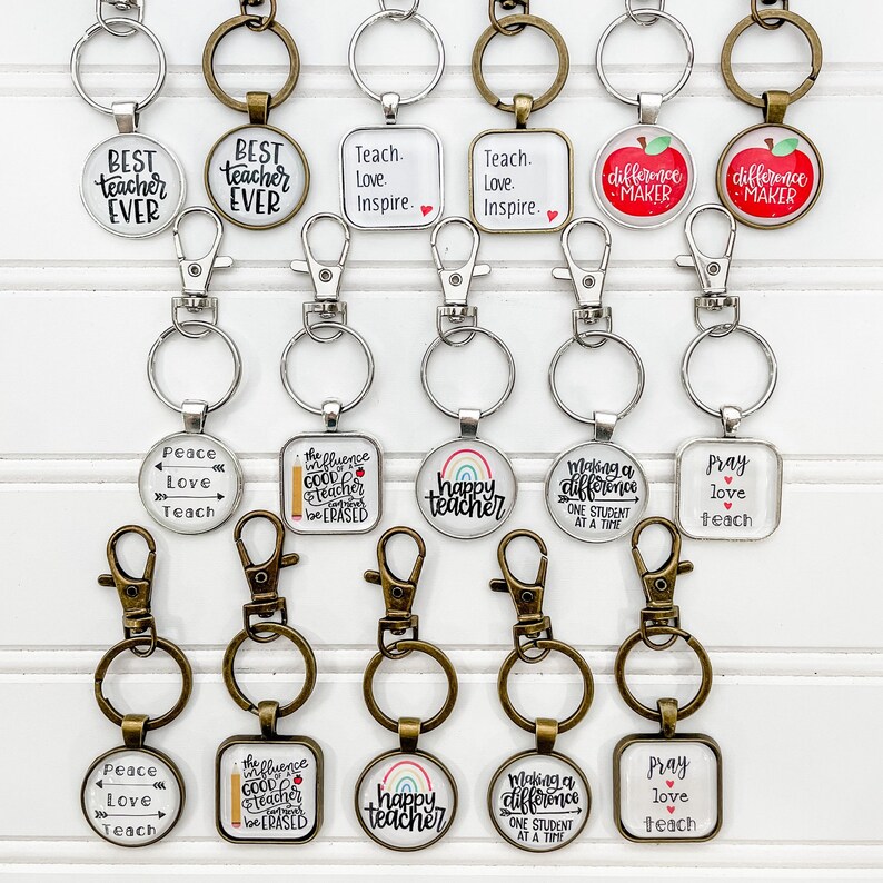 Teacher Keychain Unique Gifts for Teachers Teacher Etsy