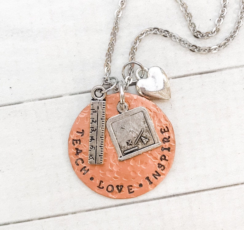 Teacher Necklace Unique Teacher Gift Teacher Appreciation Etsy