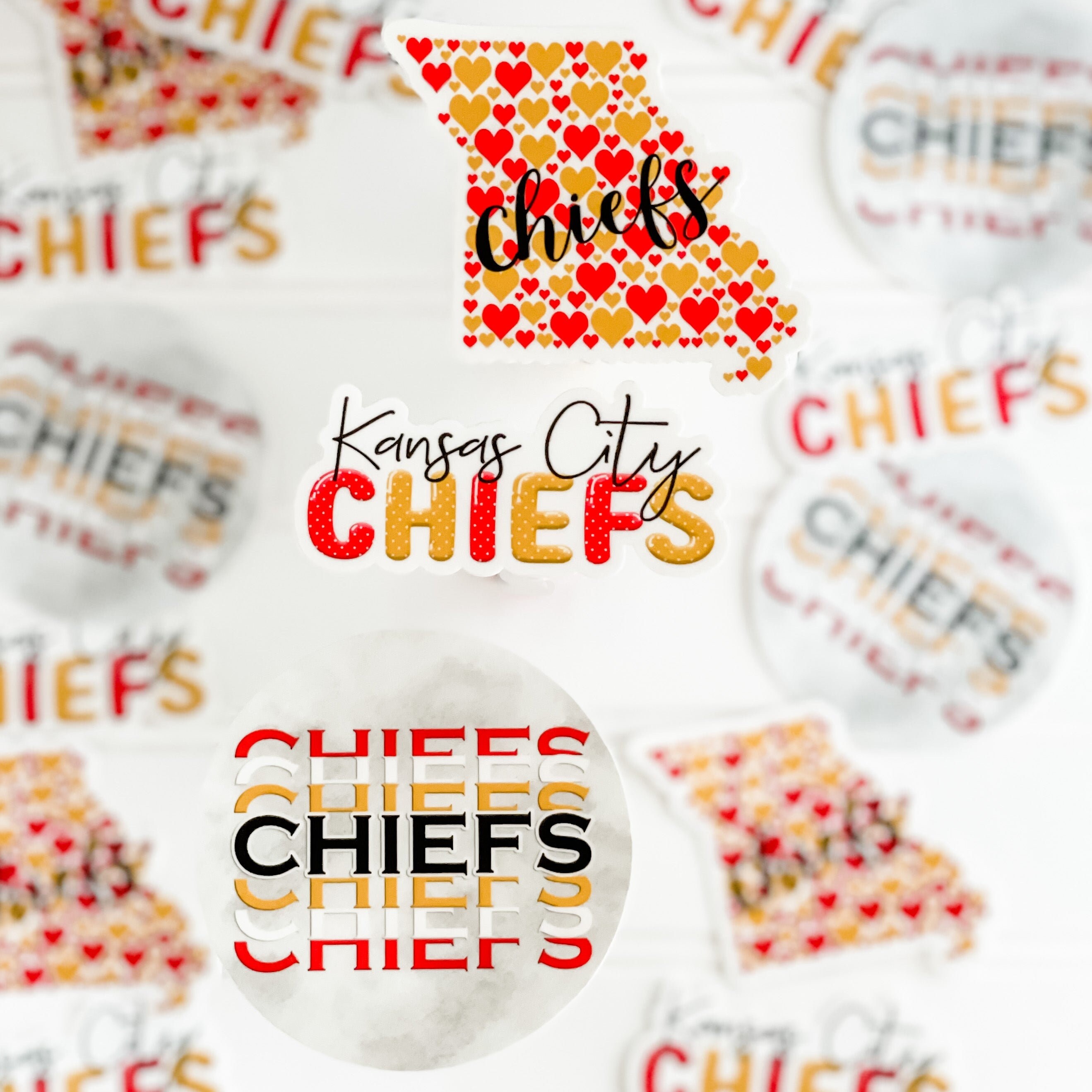 Kansas City Chiefs Stickers Prismatic - Sports Fan Shop