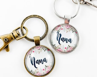 Nana Keychain, Personalized Grandma Keychain, Name Keychain, Nana Gift, Mothers Day Gifts for Grandma,