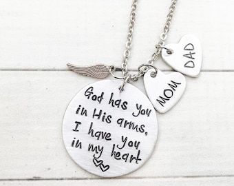 Memorial Necklace, Personalized Gift, Memorial Gifts, Sympathy Gift, Loss of Father,