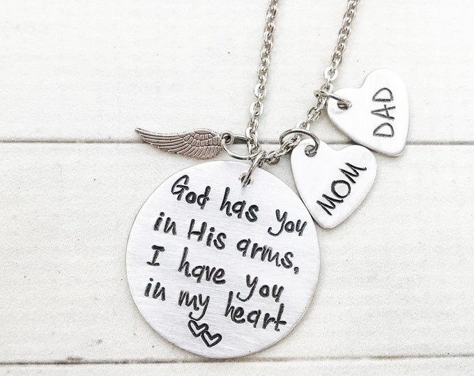 Memorial Necklace, Personalized Gift, Memorial Gifts, Sympathy Gift, Loss of Father,