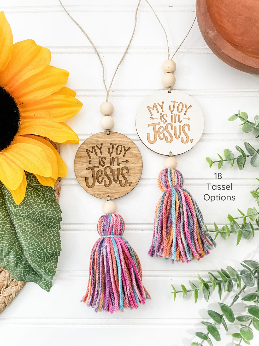 Car Charm, Rear View Mirror Accessories, Car Decor, Christian Gifts