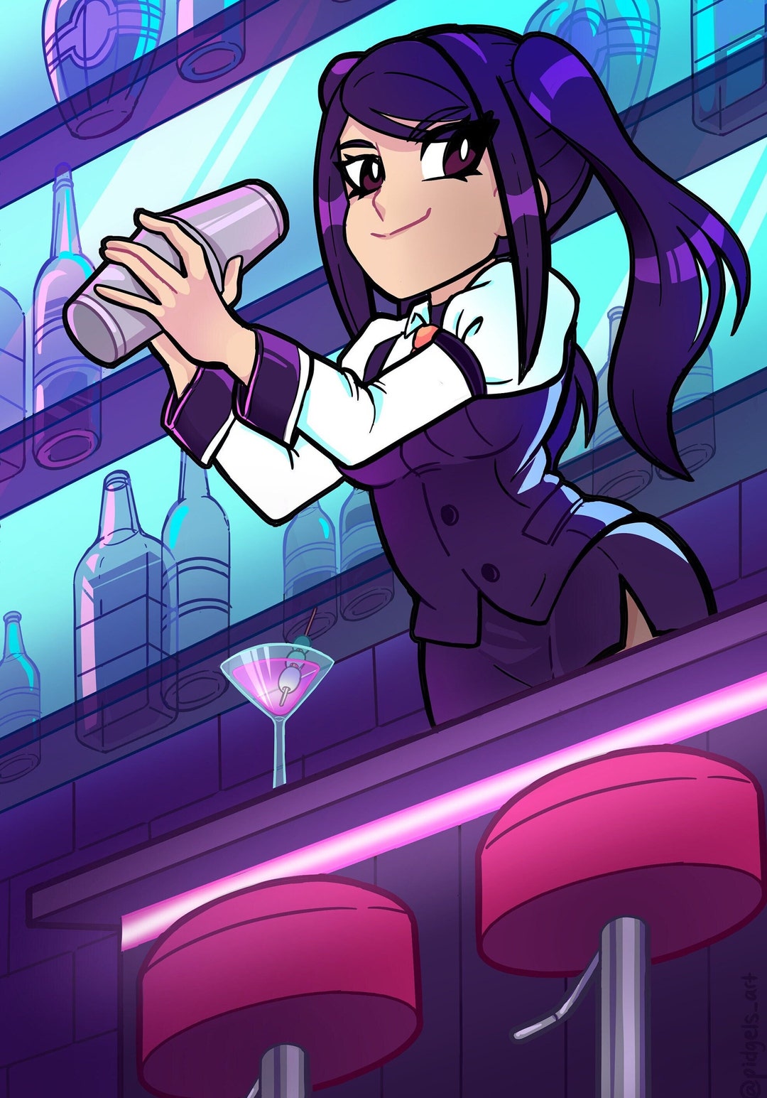 Jill Stingray VA-11 Hall-a Postcard Mini Print (4