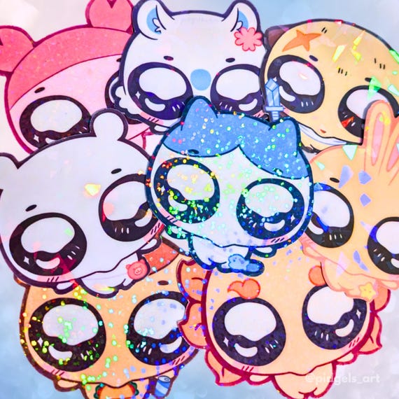 Assorted Chiikawa Holographic Glitter Stickers - Chiikawa, Hachiware, Usagi and More - Etsy