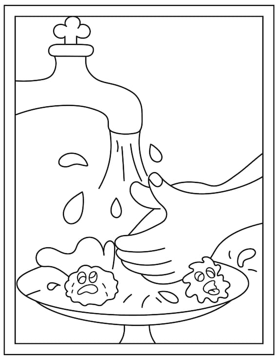 keeping clean coloring pages