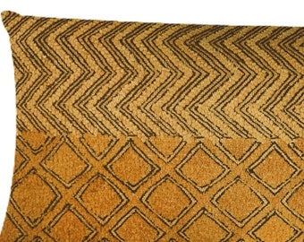 New Arrival: Vintage Kuba Cloth Lumbar Pillow Cover | African Pillows | 14&quot; x 26&quot;  | Bolster Pillows | Global Style Home Decor&#39; | Zula&#39;