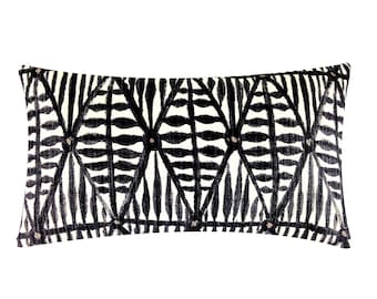 Kona Lumbar Pillow Cover | Tribal Pillows | Geometric Cushions | Accent Pillows | Global Style Home Décor