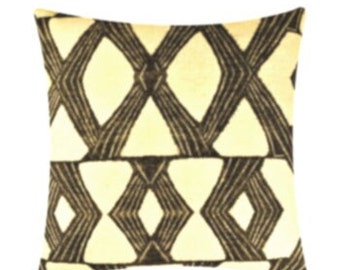 X's & O's Tribal-Inspired Throw Pillow Cover | Novogratz Geo Design Pillow | Boho Pillows | Sofa Pillows | Global Style Home Decor
