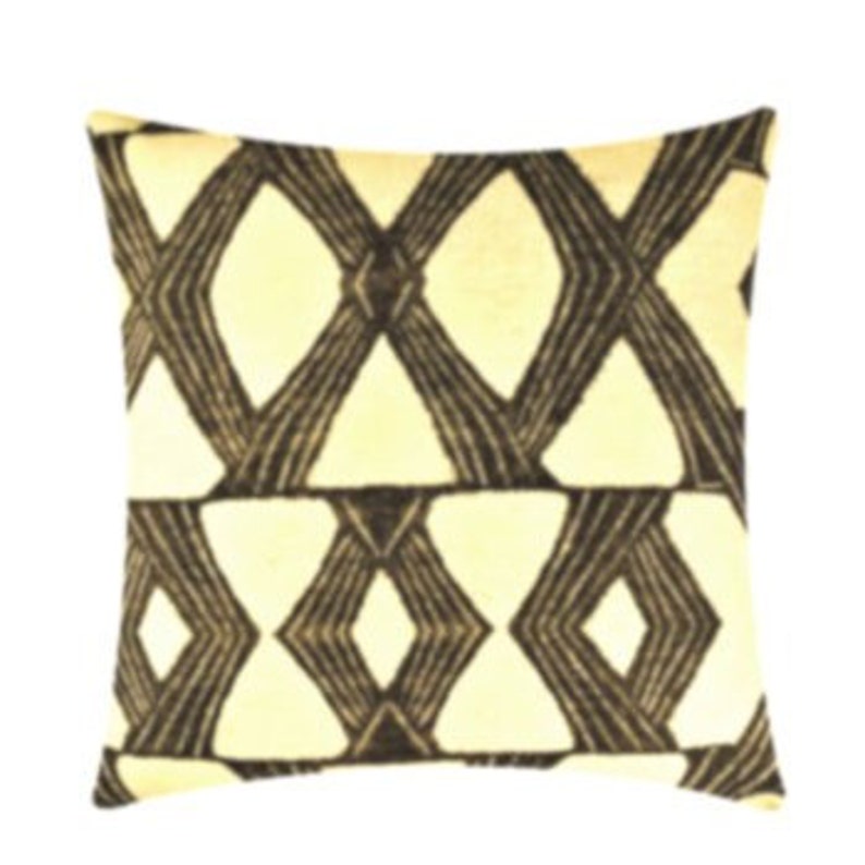 X's & O's Tribal-Inspired Throw Pillow Cover Novogratz Geo Design Pillow Boho Pillows Sofa Pillows Global Style Home Decor image 1