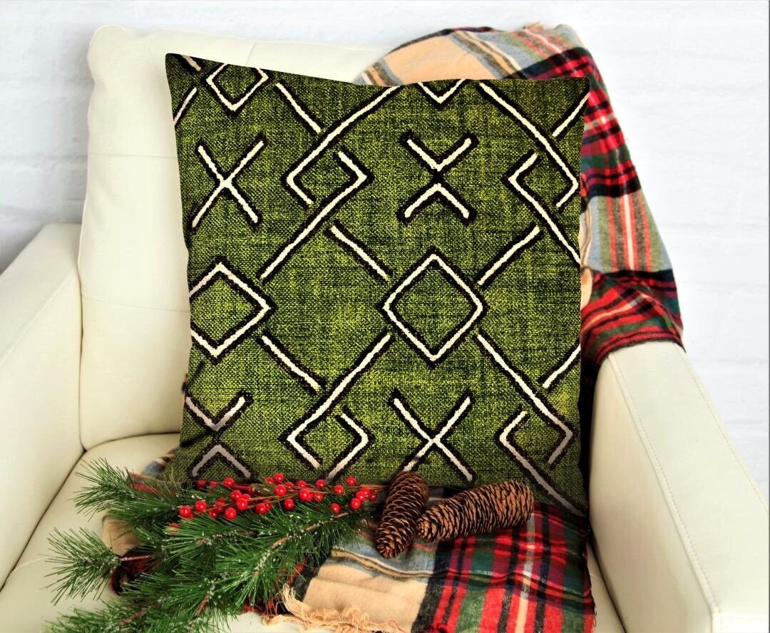 Malian Geo Tribal Print Throw Pillow Cover / Almohadas Etsy España