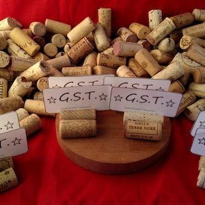 Repurposed Wine Cork Place Card Holders | Wedding Tables | Business Card | Name Cards Base | Recycled Upcycled