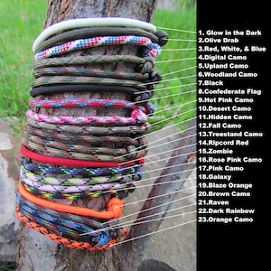 Adjustable Surfer Survival String Bracelet Knotted Cord Paracord Military Hunting Hiking Camping Fishing Outdoors