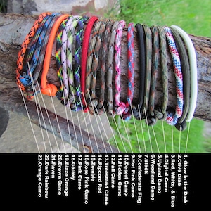 Adjustable Surfer Survival Necklace Paracord Knotted Cord Military Hunting Hiking Camping Fishing Outdoors | Choose your color !