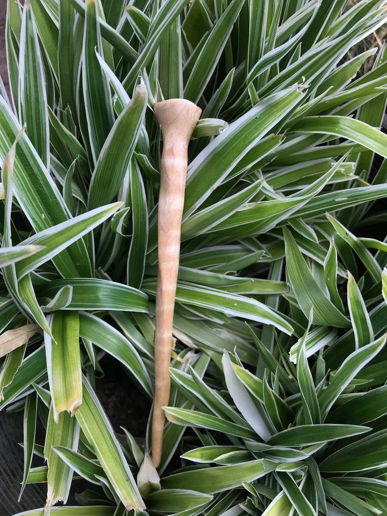 Handcrafted Maple Wood Hair Stick Made In Hawaii