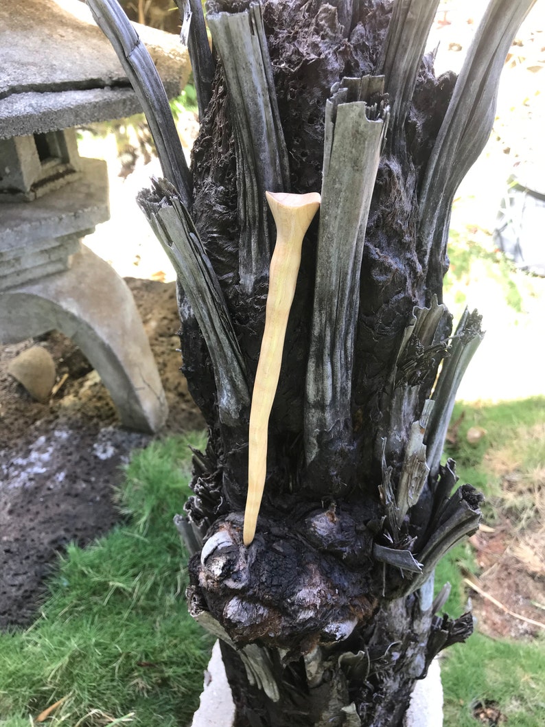Handcrafted Maple Wood Hair Stick Made In Hawaii