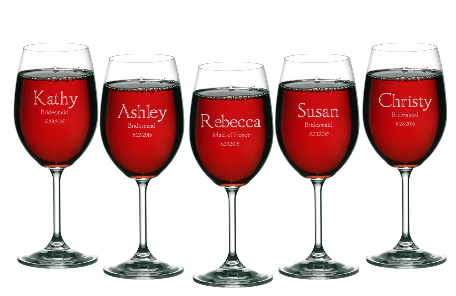 Personalized Crystal Glasses- great Wedding gift