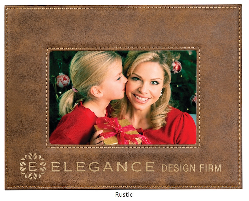 Choice of Colors 4 x 6 Wedding Your Text Holiday Font /& Text Location Anniversary Gift Photo Frame Custom Engraved