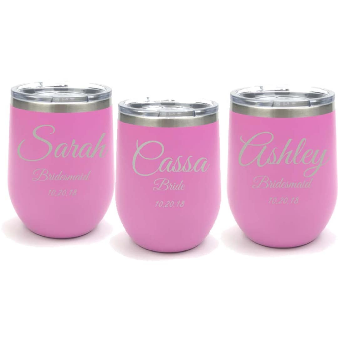 Elegant Design Wedding Party Tumbler Made of Stainless Steel With a