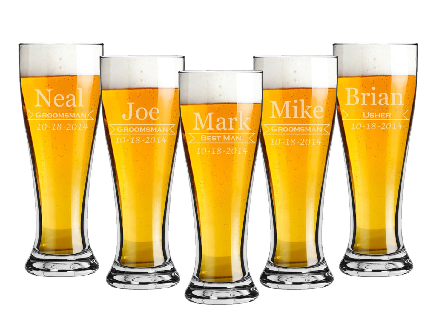 Personalized beer set- great Wedding party gift