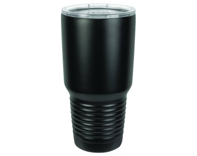 Tumbler 30 oz Stainless Steel with Clear Lid - Choices of Color, Straw and Spill Proof Lid - Not Engraved