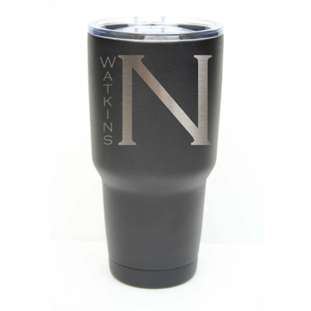 Personalized 30 oz stainless steel travel tumbler- Customizable Drinkware &  Gifts