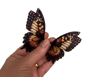 OOAK beautiful handmade glittery transparent fairy mermaid art doll butterfly dragonfly wings Z14