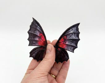 OOAK beautiful handmade glittery transparent fairy mermaid art doll butterfly dragonfly wings Z15