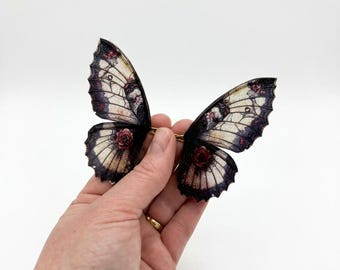 OOAK beautiful handmade glittery transparent fairy mermaid art doll butterfly dragonfly wings Z13