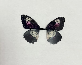 OOAK beautiful handmade glittery transparent fairy mermaid art doll butterfly wings K34