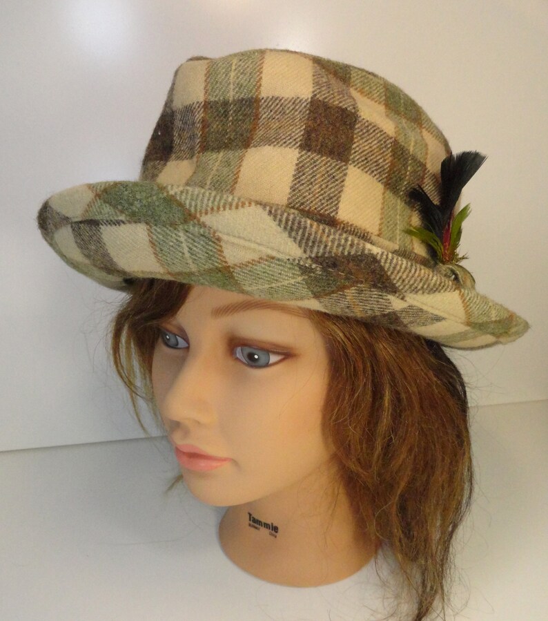 Vintage Pendleton Wool Fedora Hat Plaid 
