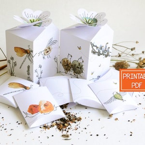 Pacchetto di semi stampabile/Confezione regalo fai da te per giardinieri/Download immediato